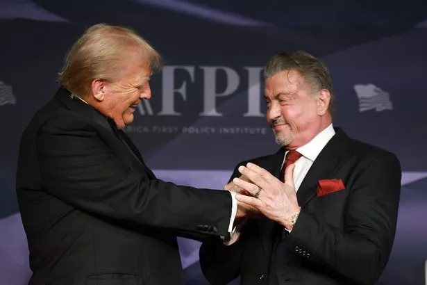Donald Trump and Sylvester Stallone