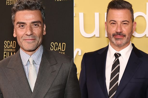 Oscar Isaac and Jimmy Kimmel