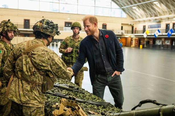 Harry is currently on a trip meeting veterans in Toronto