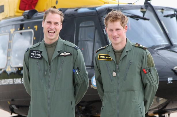 Prince William and Prince Harry in 2009