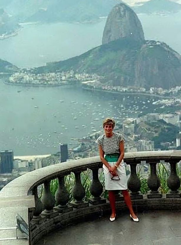 Princess Diana on a trip to Rio in 1991