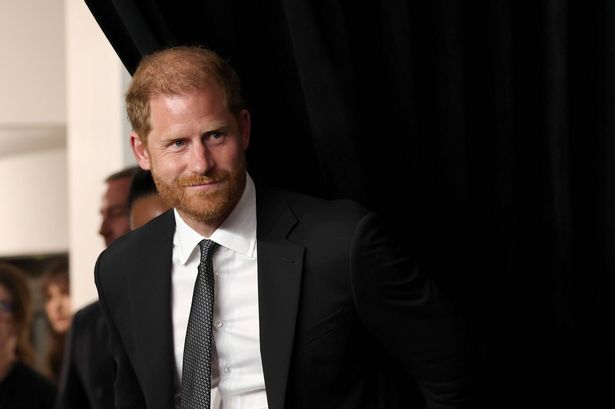 NEW YORK, NEW YORK - OCTOBER 09: Prince Harry, Duke of Sussex attends the Project Healthy Minds 3rd Annual Gala at Spring Studios on October 09, 2025 in New York City. (Photo by Michael Loccisano/Getty Images)