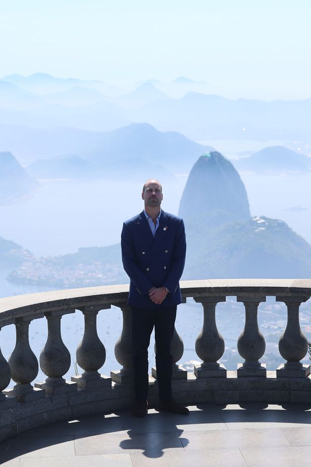Prince William at Christ the Redeemer in Brazil today