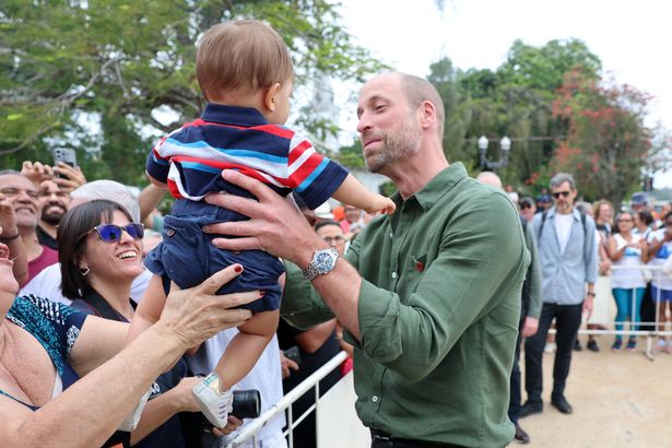 William with 10-month-old Joaquim Monteiro 