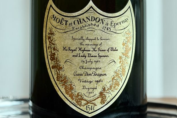 A Dom Pérignon Vintage 1961, made especially to celebrate the wedding of Charles and Diana in 1981
