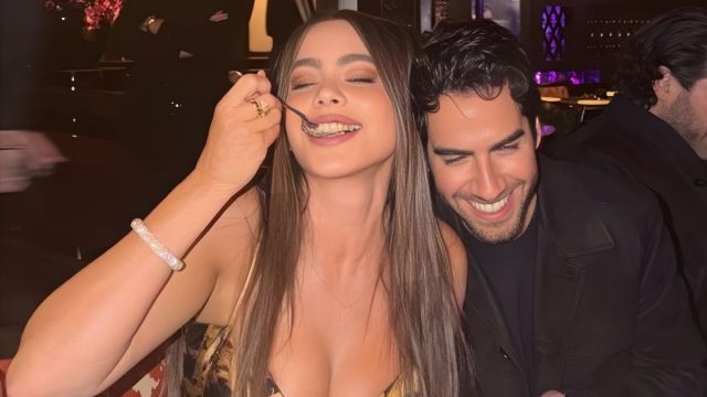 Sofia Vergara Dances the Night Away in Dress With Bold Neckline Yahoo entertainment home
