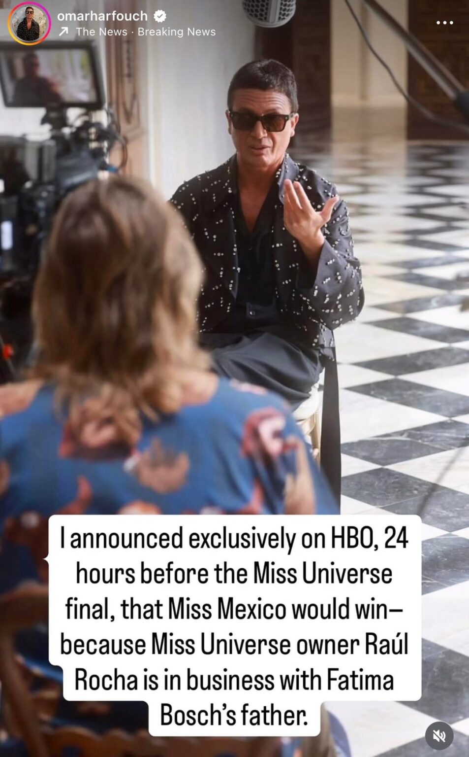 Miss Universe Drama! Omar Harfouch, a resigned judge, said the pageant was rigged for the winner, Fátima Bosch. The owner attempted to pressure Harfouch into voting for her due to his business with the her father. Natalie Glebova, judge and former winner, called out the show’s lack of auditor. Miss Universe Drama! Omar Harfouch, a resigned judge, said the pageant was rigged for the winner, Fátima Bosch. The owner attempted to pressure Harfouch into voting for her due to his business with the her father. Natalie Glebova, judge and former winner, called out the show’s lack of auditor.