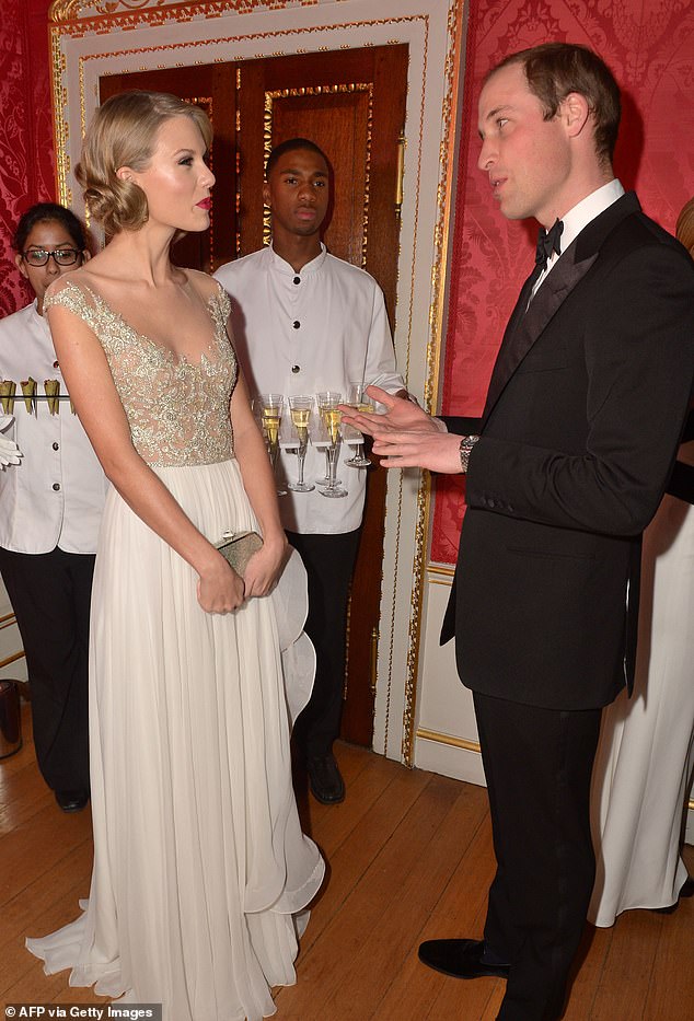 William, who spoke about the iconic moment in 2021, said he obeyed 'like a puppy' when the glamorous pop star ordered him on stage for the impromptu performance with Jon Bon Jovi. Pictured 2013