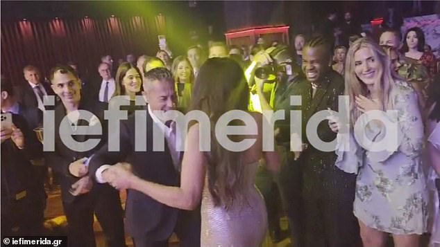 At one point, a fellow guest invited Guilfoyle onto the dance floor ¿ she obliged briefly before returning to her seat, later joining in enthusiastically on the traditional Greek Syrtaki and Kalamatiano dances, linking arms with guests in a circle to dance