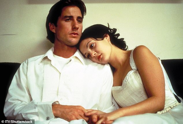Drew and Luke first met over dinner at the home of director Tamra Davis, who had cast them in her 1997 crime comedy Best Men (pictured)