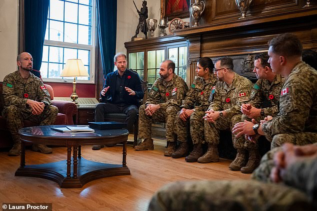 Prince Harry spent time with members of Canada's Reserve Forces during his visit to Toronto last week