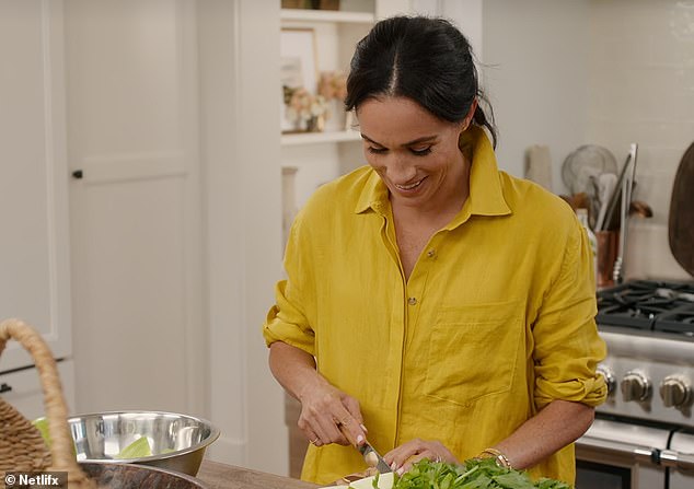 His income comes from various endorsement and media deals - as well as his wife Meghan Markle 's business As Ever, which is primarily marketed through Instagram, and her burgeoning acting career. Meghan pictured on Netflix lifestyle show