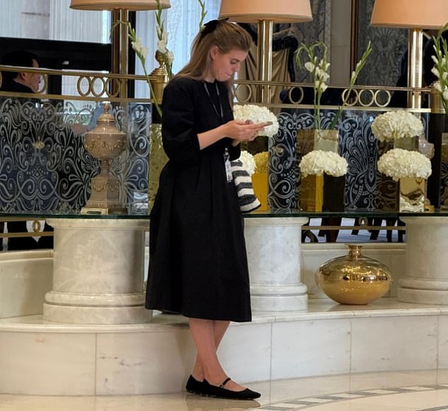 While her father¿s very public fall from grace was entering its final stages, his eldest daughter Princess Beatrice (pictured) was in Riyadh, hosting 'afternoon tea'