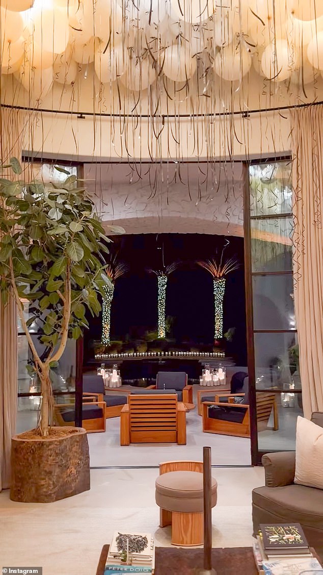 The view from inside the house