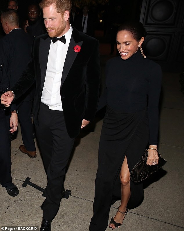 It comes after Harry and Meghan found themselves at risk of a rift with the Kardashian family, after pictures of them inside Kris Jenner 's 70th birthday party were mysteriously deleted