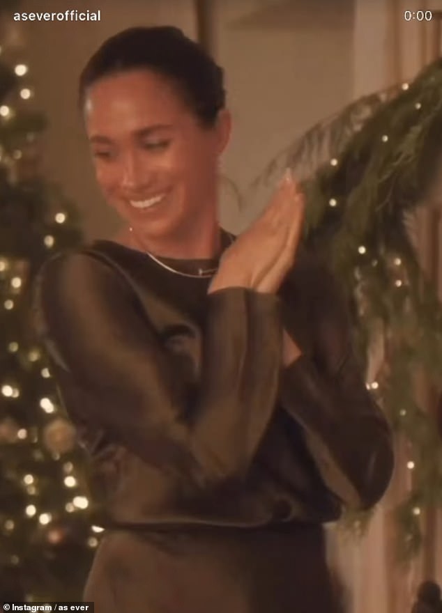 Meghan Markle has been accused of releasing a 'beige' and 'depressing' promotion for her lifestyle brand, despite previously complaining that she had to 'tone down' her bright style to fit in with the Royal Family