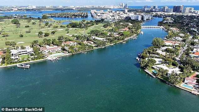 The former A-list couple, once estimated to share a combined fortune of $733 million, remain on good terms, with Brady living across Biscayne Bay on Indian Creek Island - dubbed the 'Billionaire Bunker'