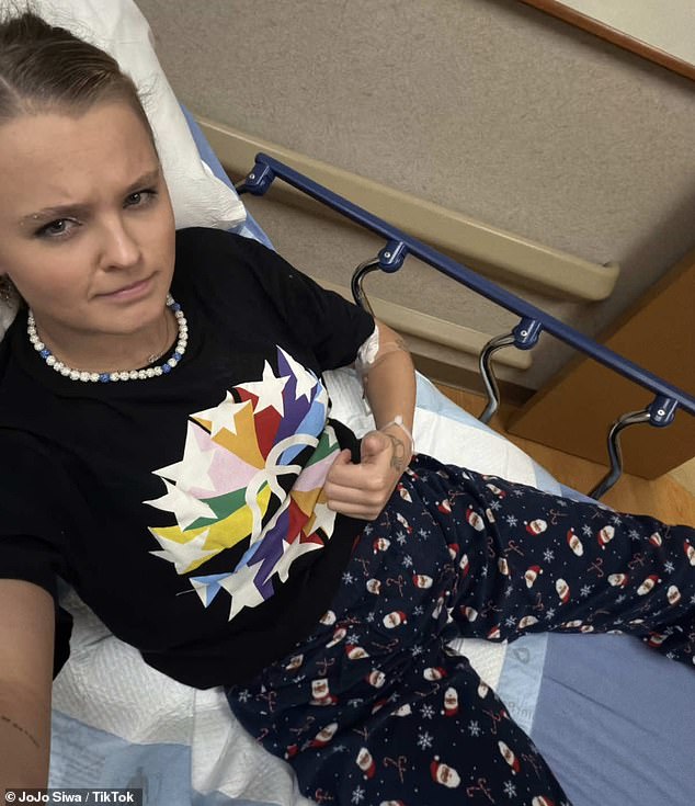 JoJo Siwa has shared a health update after being being rushed to hospital in 'excruciating pain' just hours ahead of her latest show