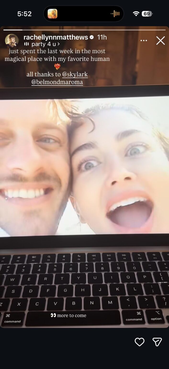 Rachel Matthew’s, who dressed up as Katy Perry for Halloween and took a photo with Orlando Bloom isn’t dating him, despite rumors.