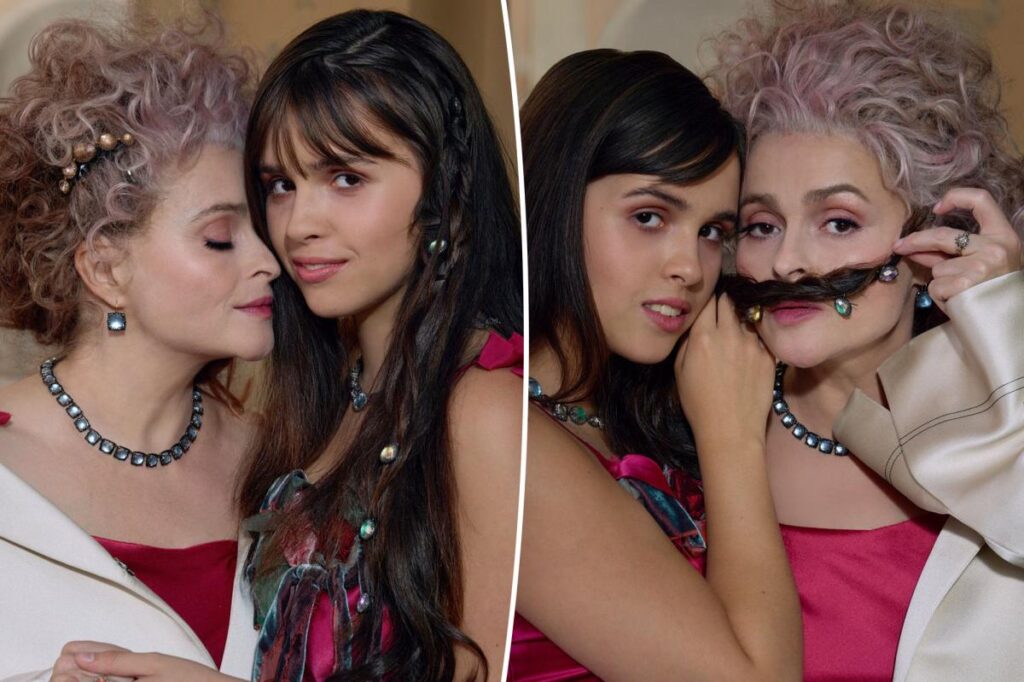 Helena Bonham Carter’s daughter Nell Burton makes modeling debut with first fashion campaign together for jewelry company Larkspur & Hawk Helena Bonham Carter's daughter Nell Burton makes modeling debut with first fashion campaign together for jewelry company Larkspur & Hawk