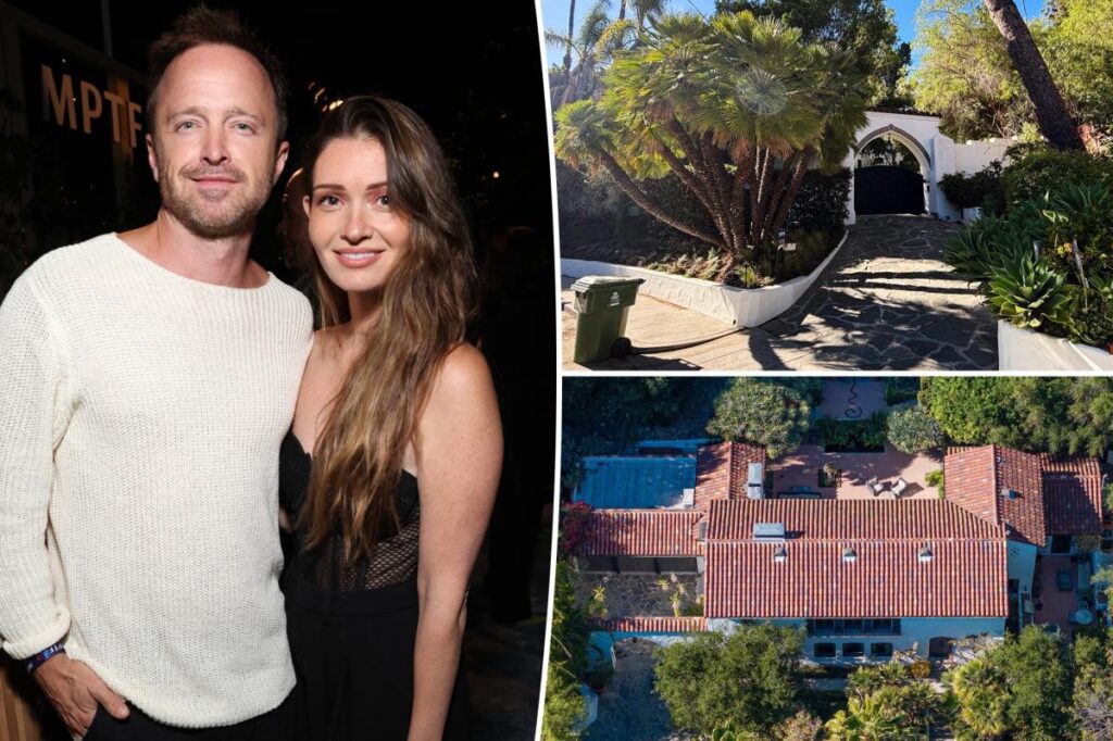 Aaron Paul and wife Lauren move to France after LA wildfires Aaron Paul and wife Lauren move to France after LA wildfires