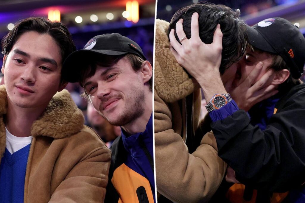 ‘Summer I Turned Pretty’ co-stars Sean Kaufman and Christopher Briney kiss at Knicks game 'Summer I Turned Pretty' co-stars Sean Kaufman and Christopher Briney kiss at Knicks game