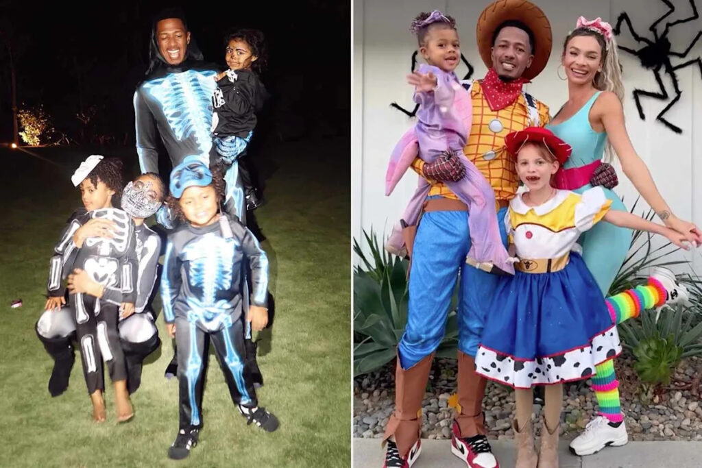 Nick Cannon Rocks Multiple Halloween Costumes as He Celebrates the Spooky Holiday with Several of His 12 Children