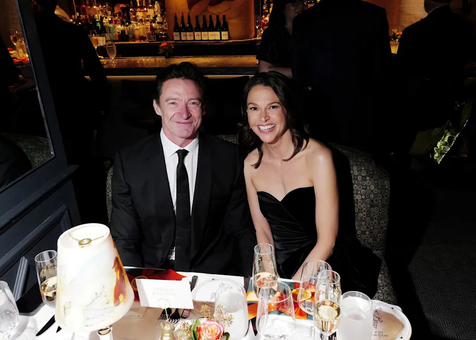 Getty Images Hugh Jackman and Sutton Foster attend Fetch Pet Gala Presented by Kismet at The Carlyle on October 20, 2025 in New York City