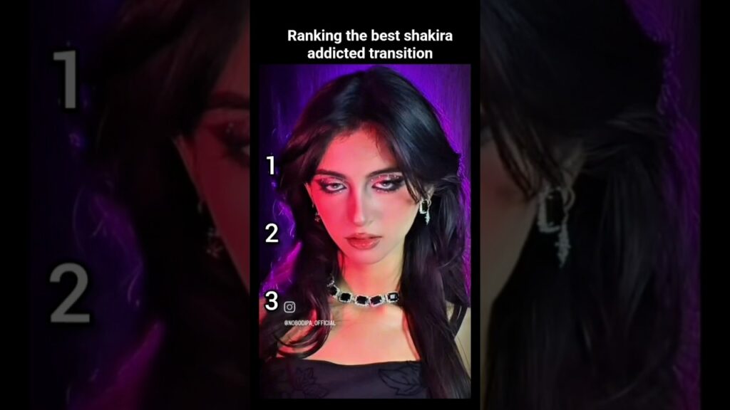 ranking the best shakira addicted transition #transition #shakira #makeup #shorts #transformation