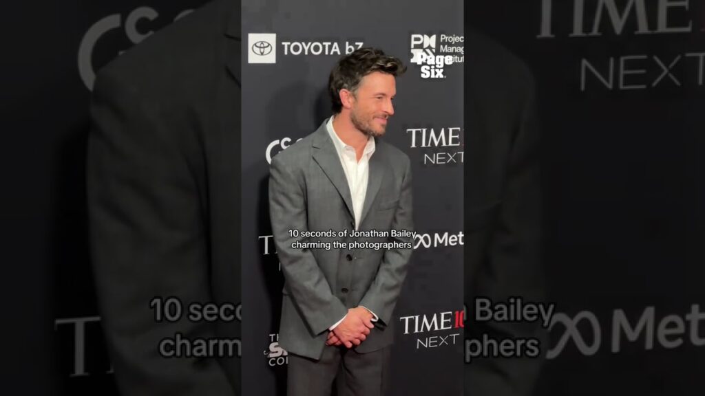 "Bridgerton" star Jonathan Bailey on the TIME100 Next carpet in NYC #shorts