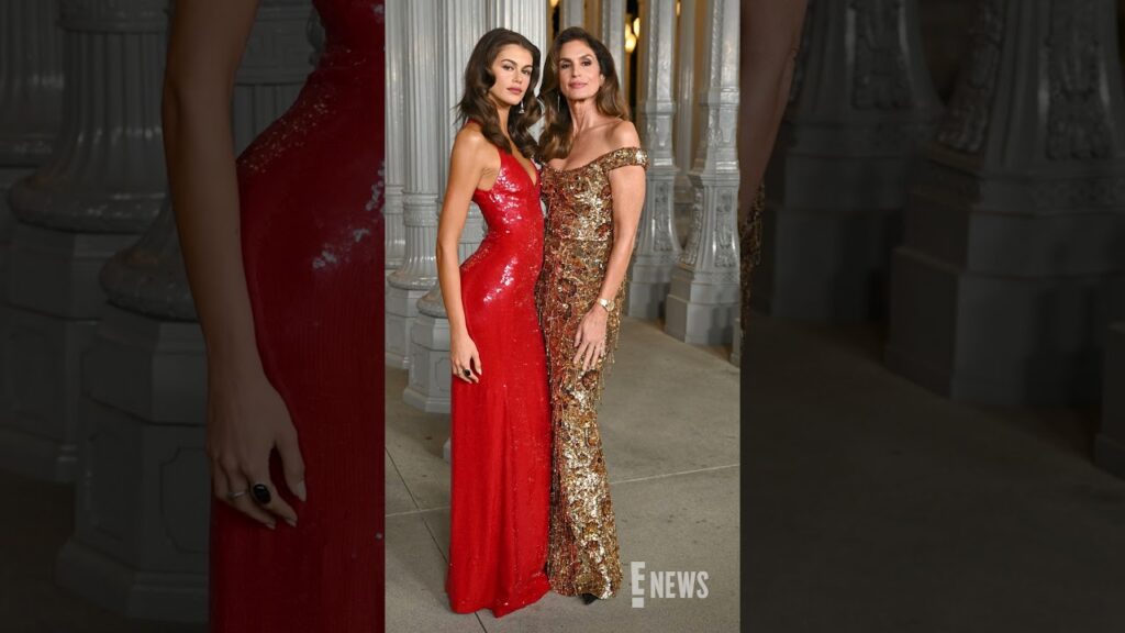 A mother-daughter outing for Cindy Crawford and Kaia Gerber at the 2025 LACMA Film+Art Gala.
