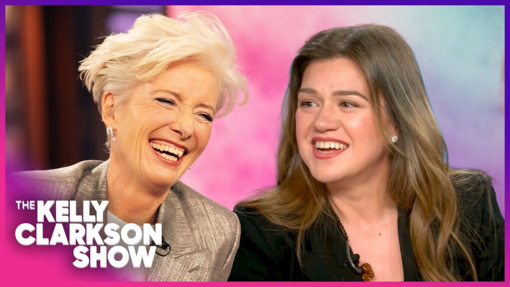 Emma Thompson & Kelly Clarkson Interview Goes OFF The Rails!