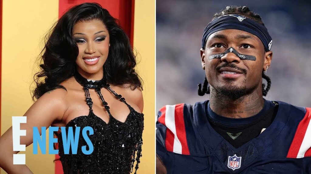 Pregnant Cardi B Cheers on Boyfriend Stefon Diggs at Patriots Game | E! News