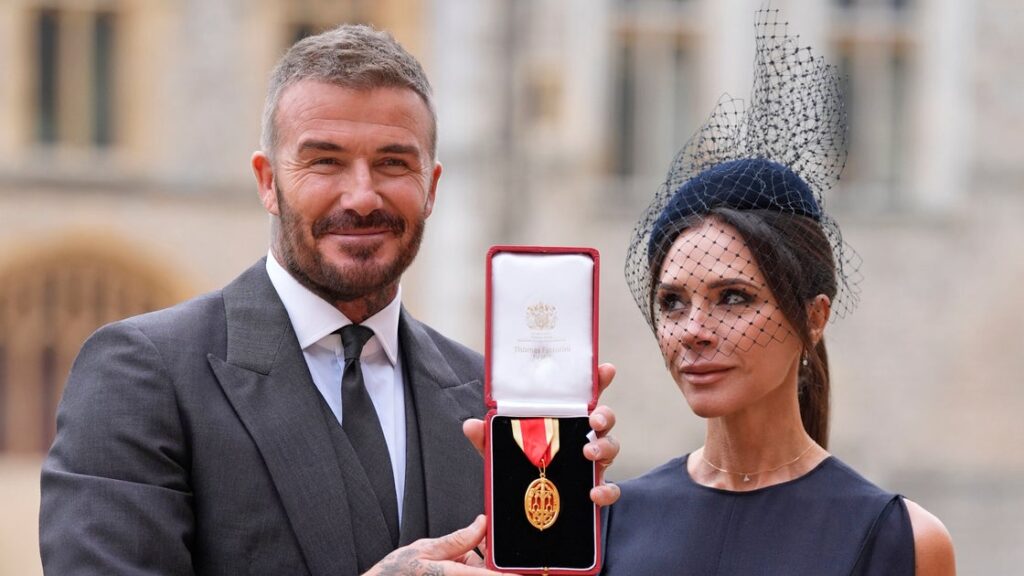 David Beckham Celebrates Royal Recognition David Beckham Celebrates Royal Recognition