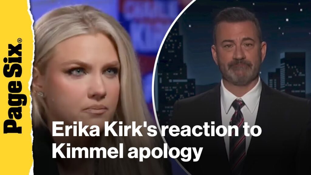 Erika Kirk says Jimmy Kimmel reached out to apologize and this was her reaction Erika Kirk says Jimmy Kimmel reached out to apologize and this was her reaction