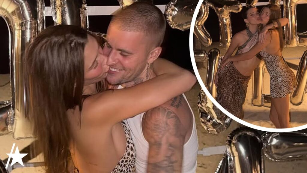 Justin Bieber & Hailey Bieber Show Rare PDA At Kendall Jenner’s Birthday