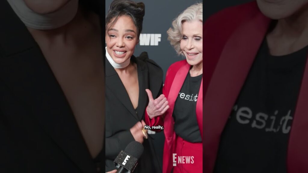 Tessa Thompson and Jane Fonda fangirling over each other is the sweetest thing.🥹