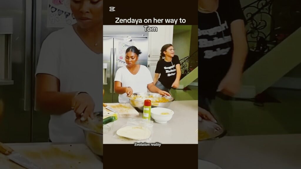 Zendaya on her way to Tom Holland #zendaya #tomholland #tomdaya #funny