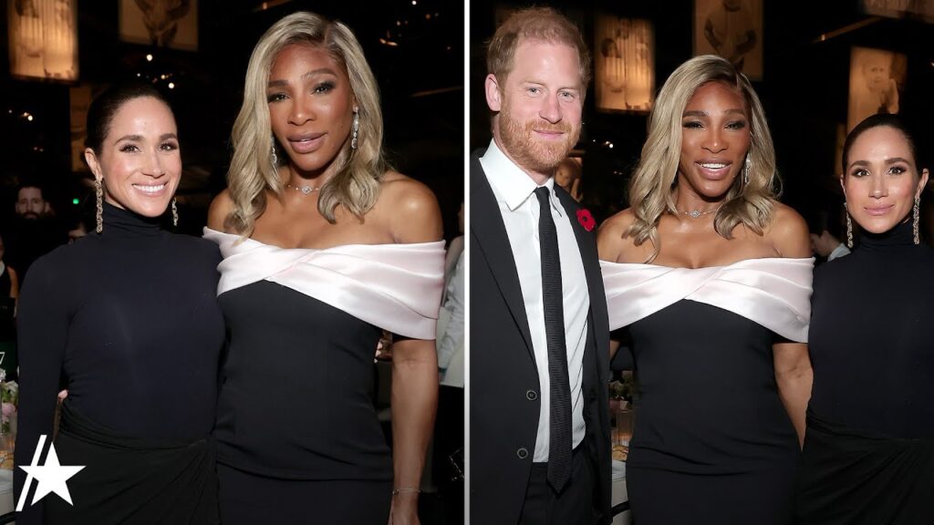 Prince Harry & Meghan Markle Join Serena Williams At Gala Before Kris Jenner's 70th Birthday
