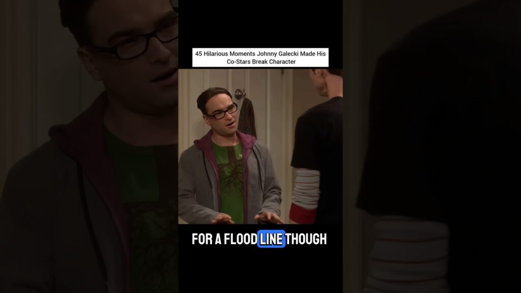 45 Times Johnny Galecki Broke Other Actors On Set 45 Times Johnny Galecki Broke Other Actors On Set