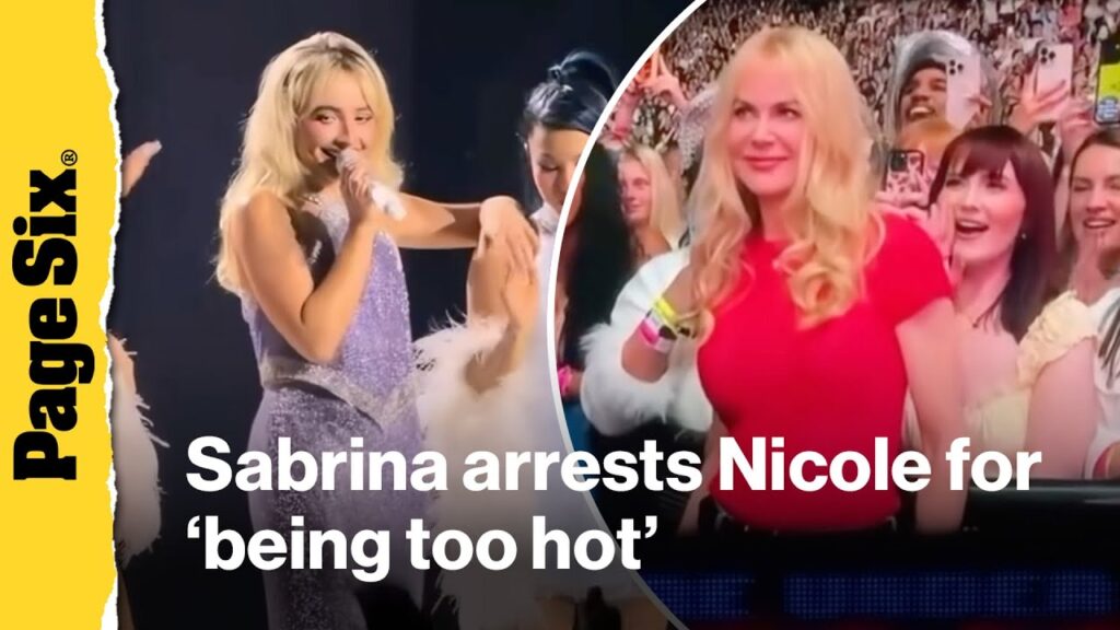 Nicole Kidman gets arrested by Sabrina Carpenter for ‘being too hot’ during Nashville show