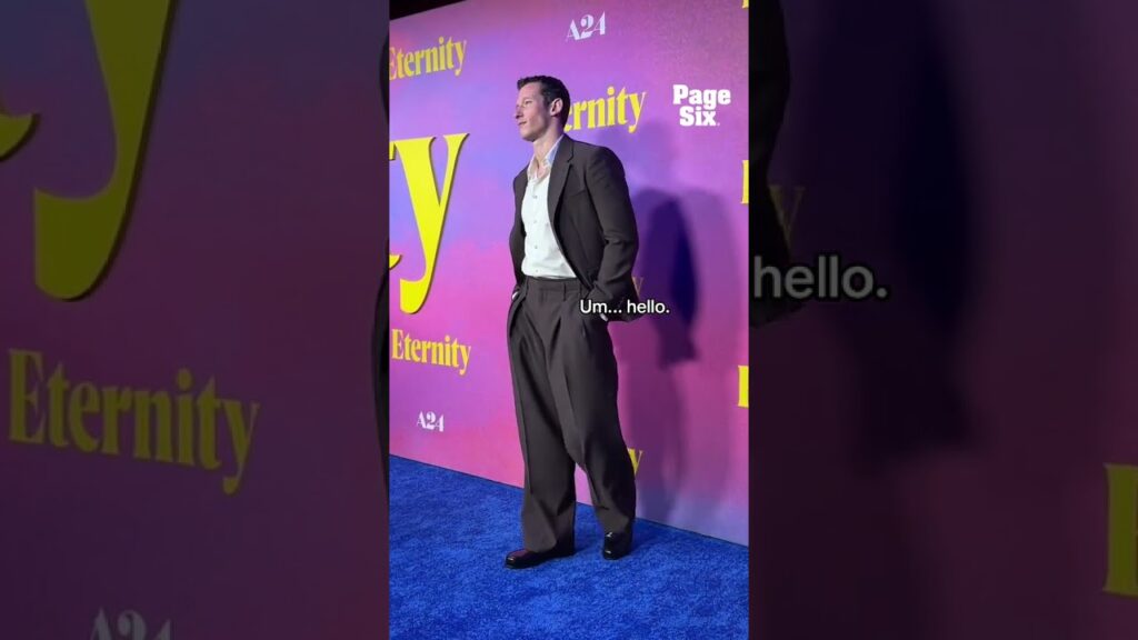 Why is this video of Callum Turner at A24's "Eternity" premiere in NYC five hours long?? 🔥🔥🔥 #shorts