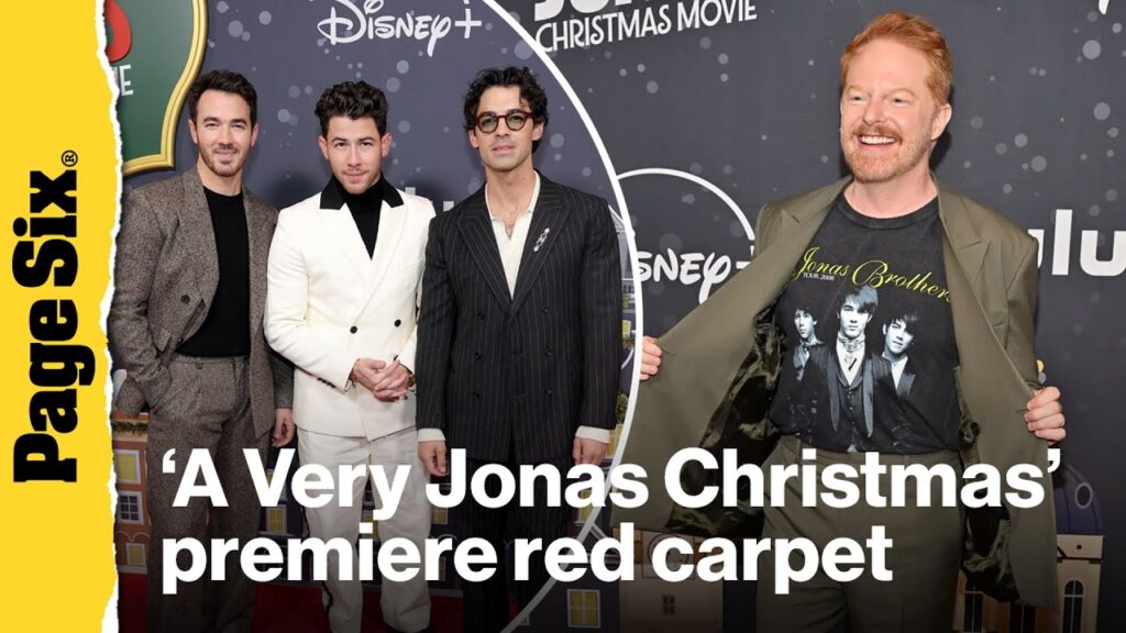'A Very Jonas Christmas' red carpet premiere: Jonas Brothers, Laverne Cox, Jesse Tyler Ferguson, ...
