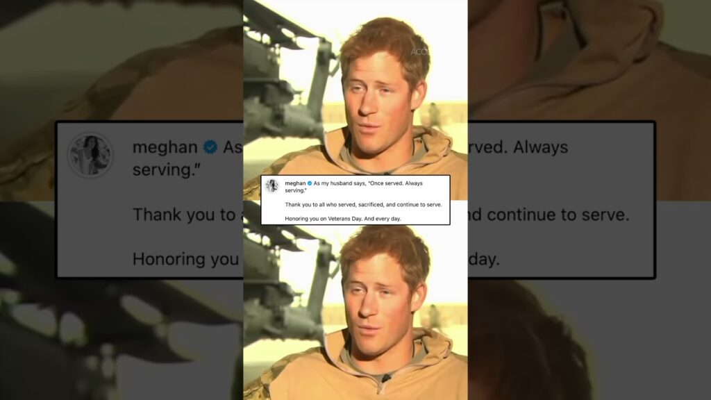 Meghan Markle Thanks Husband Prince Harry & Other Veterans On Veterans Day Meghan Markle Thanks Husband Prince Harry & Other Veterans On Veterans Day