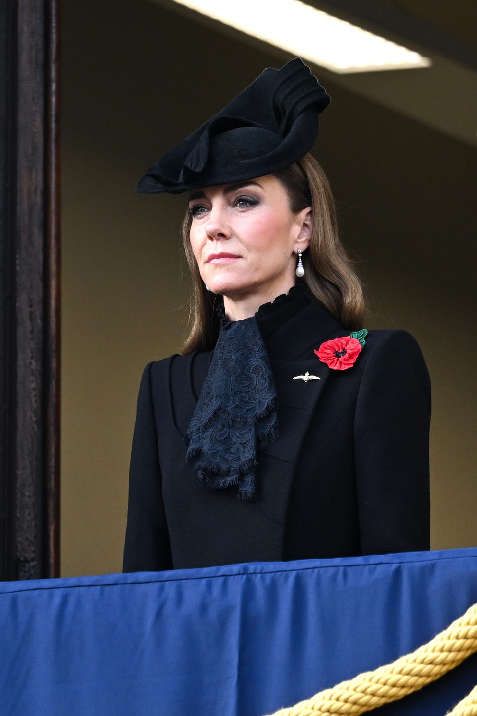 The 2025 National Service Of Remembrance At The Cenotaph london, england november 09: catherine, princess of wales attends the 2025 national service of remembrance at the cenotaph on november 09, 2025 in london, england. every year, members of the british royal family join politicians, veterans and members of the public to remember those who have died in combat. (photo by samir hussein/wireimage)