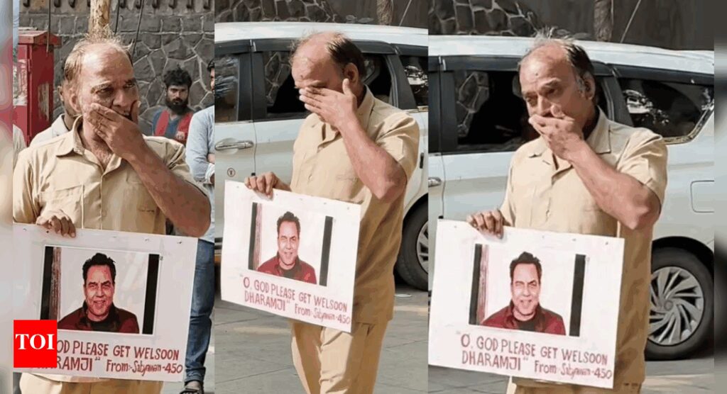 Emotional fan breaks down outside Dharmendra’s home; prays for his speedy recovery - Watch VIDEO |