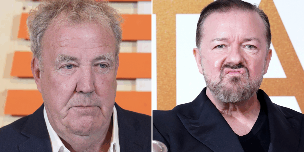 Ricky Gervais takes swipe at Jeremy Clarkson after launching own British farming-backed project Ricky Gervais takes swipe at Jeremy Clarkson after launching own British farming-backed project