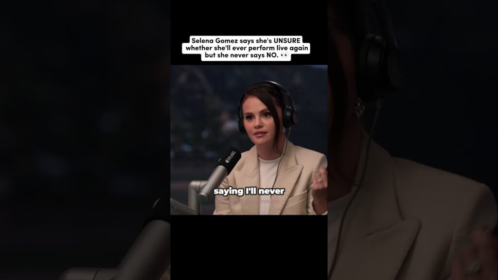 Selena gets honest about her future on stage. 🥺 #selenagomez #applemusic #interview #fyp