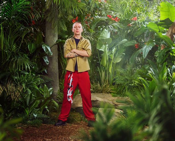 rapper Aitch in i'm a celeb jungle shot 
