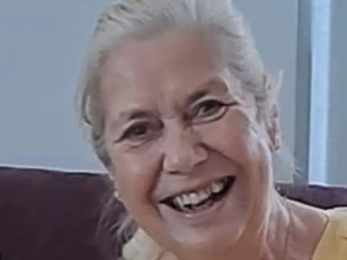 Helen Holland, from Birchanger, Essex, was visiting her sister in London when she struck as she crossed the road